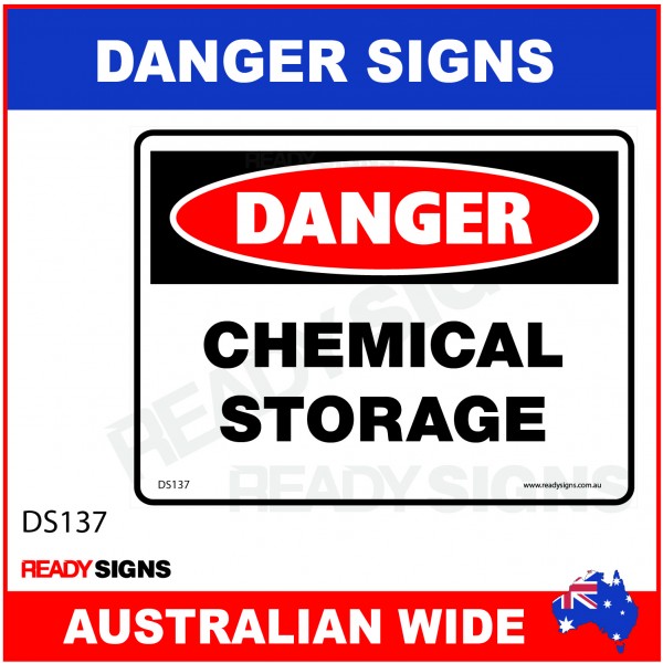 DANGER SIGN - DS-137 - CHEMICAL STORAGE